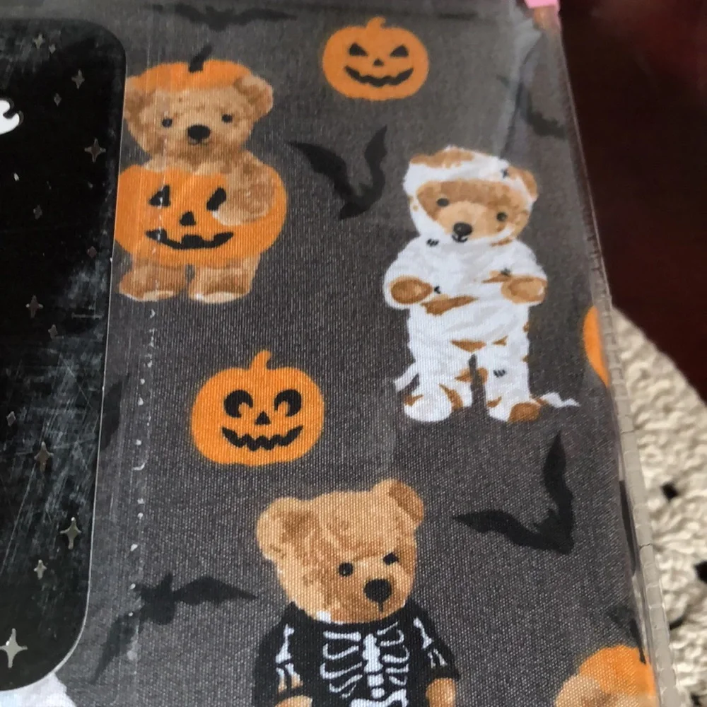 Halloween Gray Teddy Bear Costume QUEEN Sheet Set